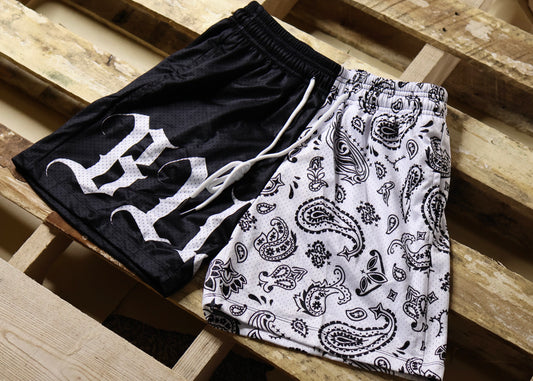 Men's 5 Inch Mesh Bandana Shorts